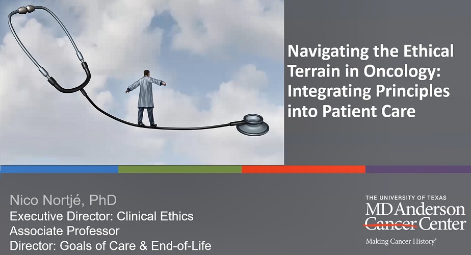 Navigating Ethical Terrain in Oncology: Integrating Principles into Patient Care Banner